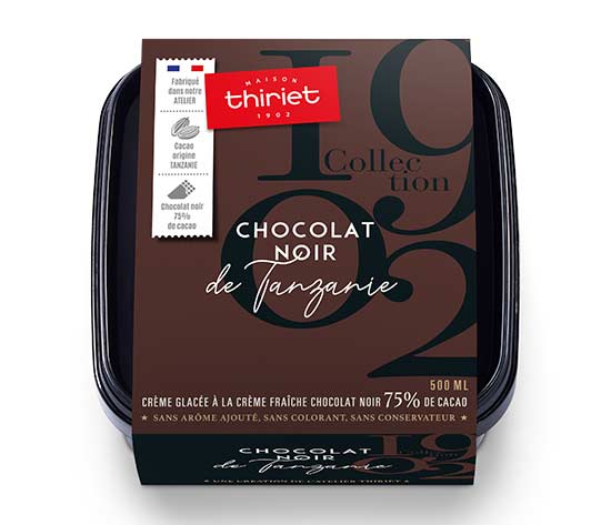 Crème glacée Chocolat Noir de Tanzanie Collection 1902