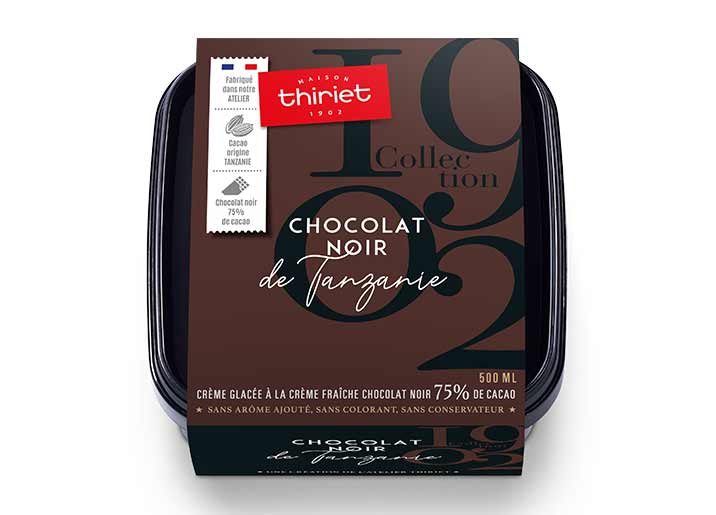 Crème glacée Chocolat Noir de Tanzanie Collection 1902