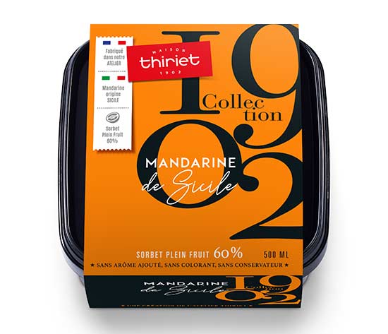 Sorbet Plein Fruit Mandarine de Sicile Collection 1902