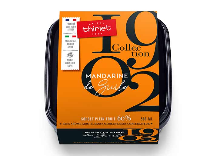 Sorbet Plein Fruit Mandarine de Sicile Collection 1902