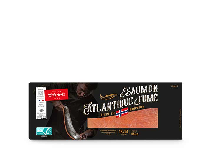Saumon Atlantique fumé 650 g - Norvège