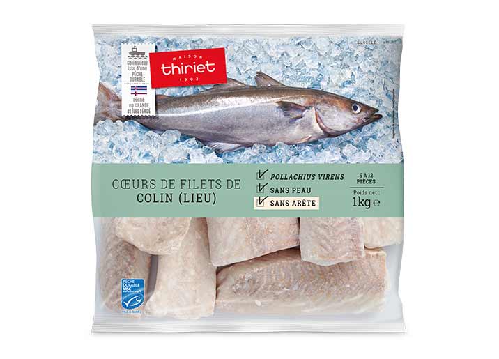 Coeurs de filets de colin (lieu)