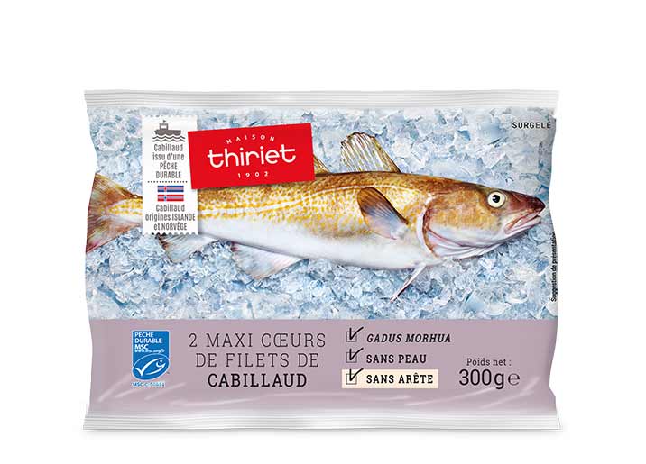 2 Maxi coeurs de filets de cabillaud