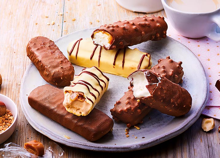 5 Barres glacées noisette