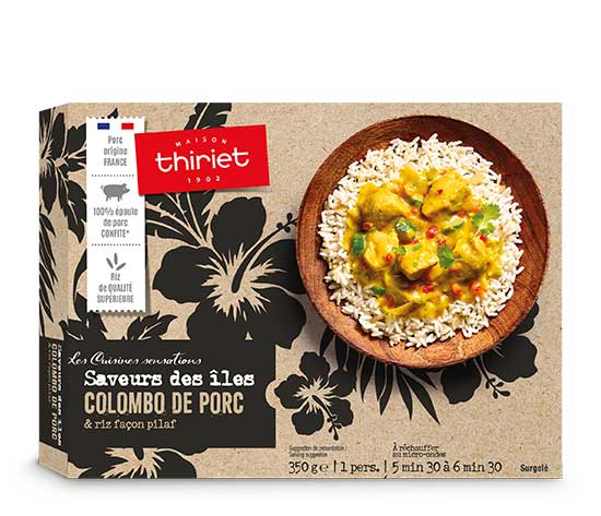 Colombo de porc et riz façon pilaf