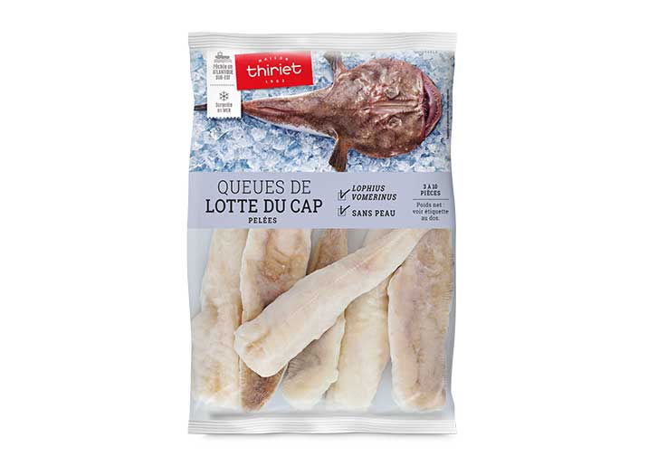 Queues de lotte du Cap pelées