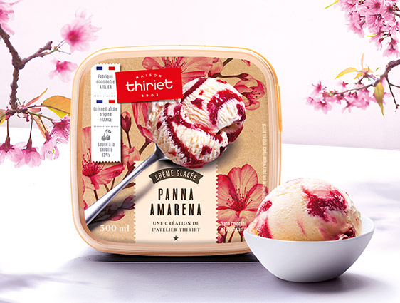 Crème glacée Panna amarena