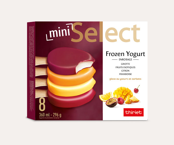 8 Select™ Mini Frozen Yogurt et fruits assortis