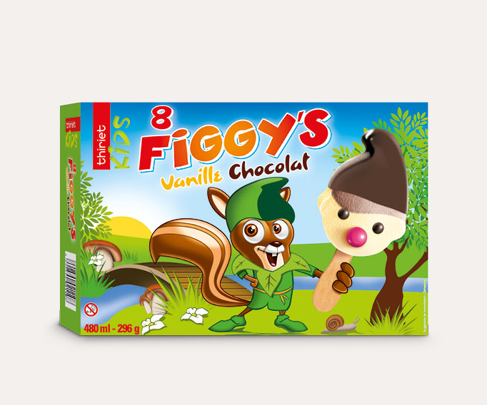 8 Figgy's™ saveur vanille/chocolat
