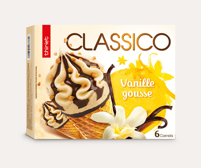 6 Cornets Classico Vanille gousse