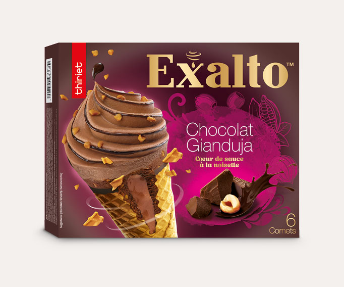 6 Cornets Exalto™ Chocolat/Gianduja