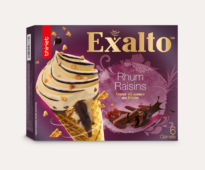 6 Cornets Exalto™ Rhum/Raisins