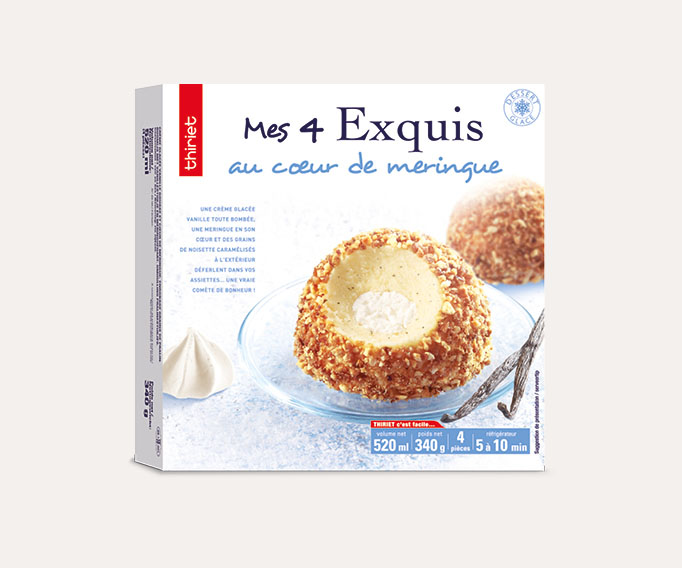 4 Exquis au coeur de meringue