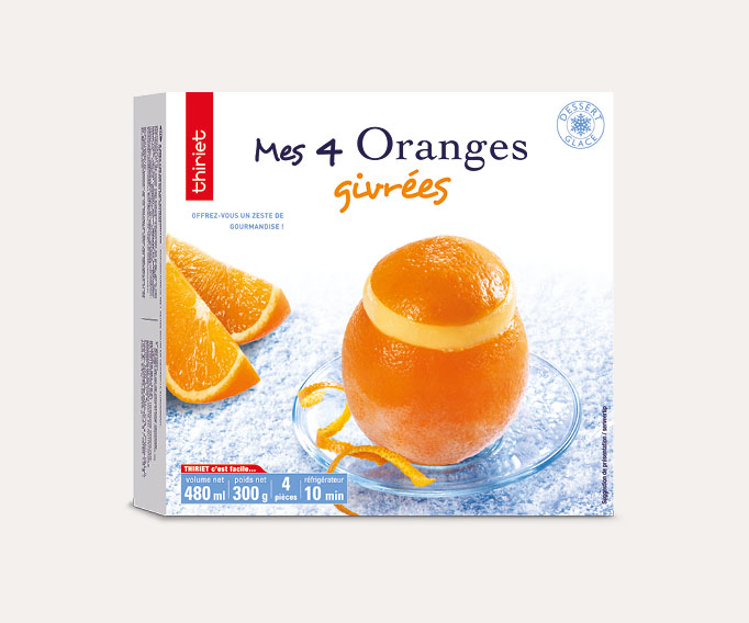 4 Oranges givrées