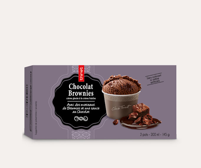 2 Pots individuels Chocolat brownies