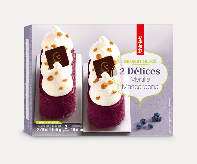 2 Délices myrtille/mascarpone