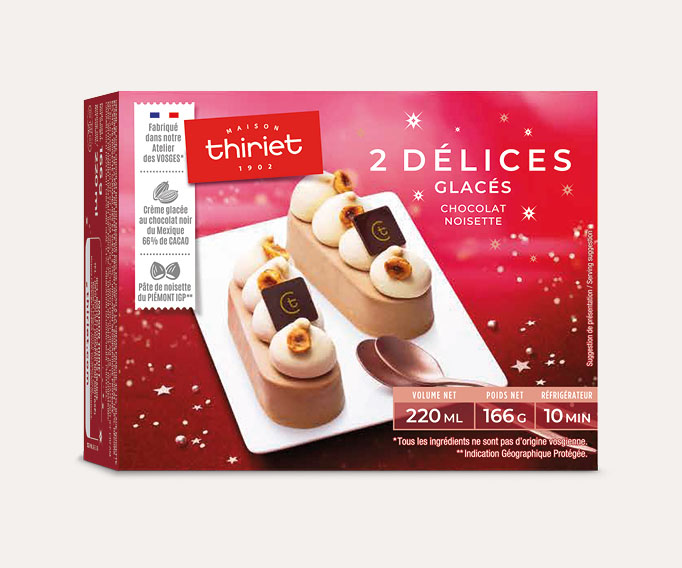 2 Délices glacés chocolat-noisette
