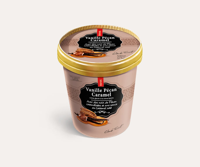 Pot Crème Glacée Vanille Pécan Caramel