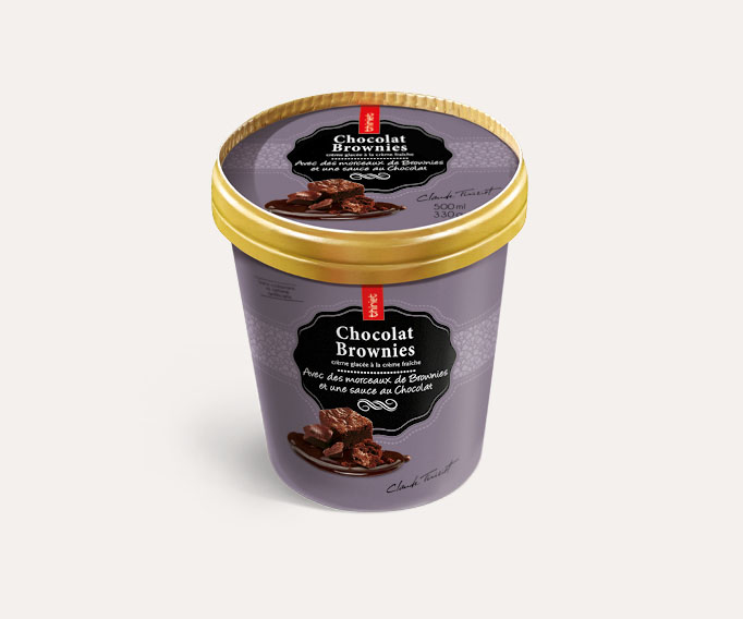 Pot Crème Glacée Chocolat brownies