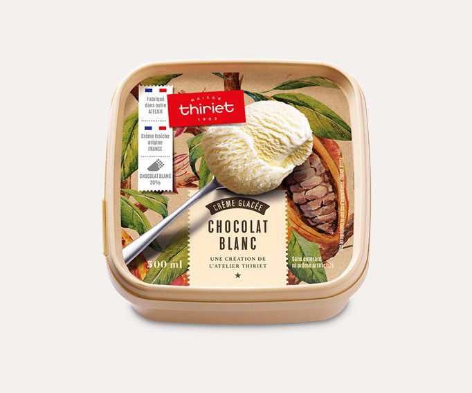 Crème glacée Chocolat blanc
