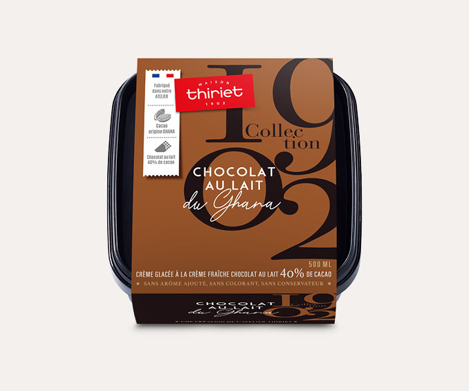Crème glacée Chocolat au Lait du Ghana Collection 1902