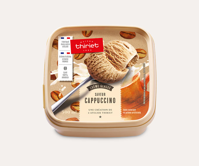 Crème glacée saveur Cappuccino