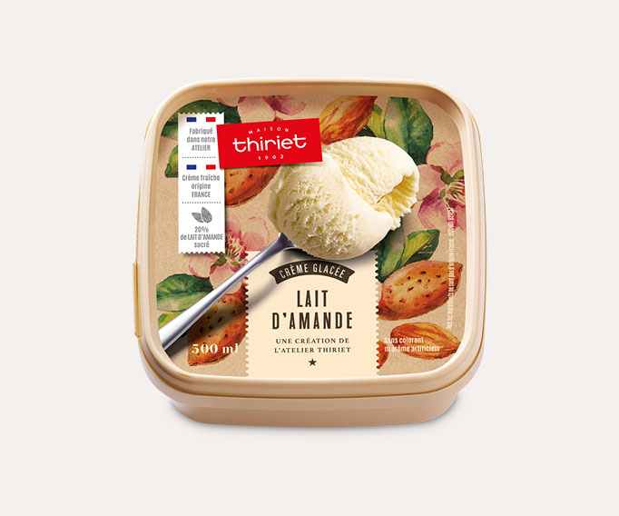 Crème glacée au lait d'amande