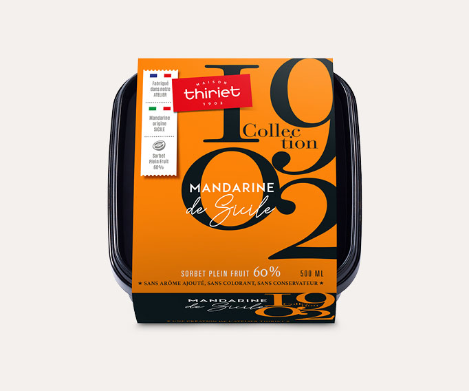 Sorbet Plein Fruit Mandarine de Sicile Collection 1902