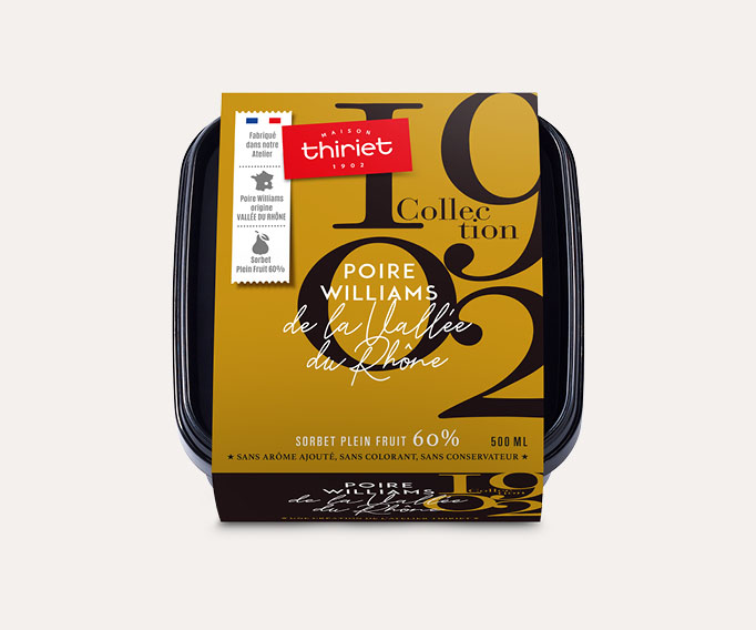 Sorbet Plein Fruit Poire Vallée du Rhône Collection 1902