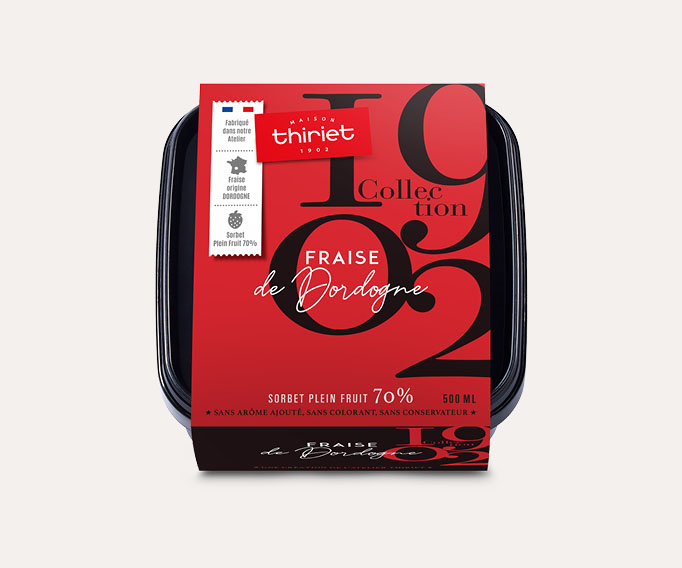 Sorbet Plein Fruit Fraise de Dordogne Collection 1902