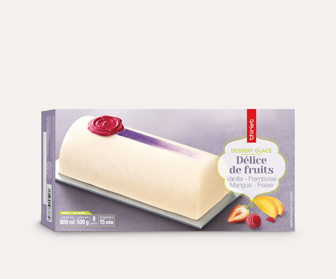 Délice de fruits vanille framboise mangue fraise