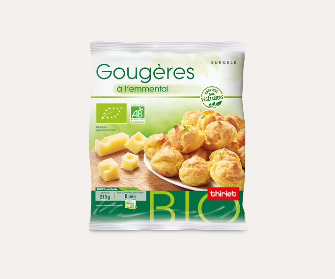 Gougères à l'emmental biologiques
