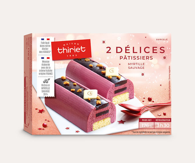 2 Délices pâtissiers myrtille sauvage