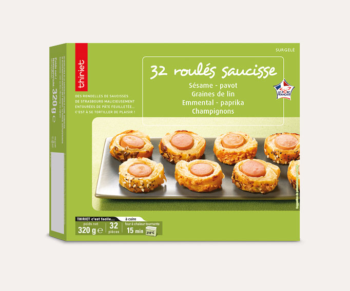 32 Roulés saucisse