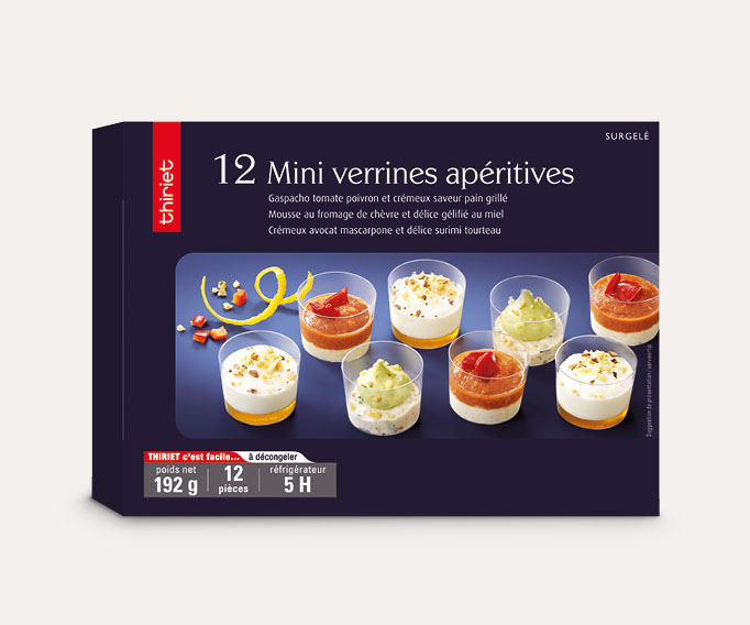 12 Mini verrines apéritives
