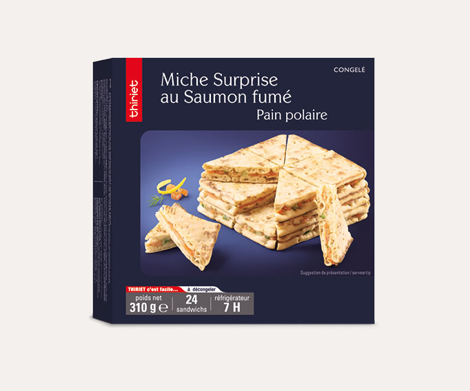 Miche surprise pain polaire au saumon fumé