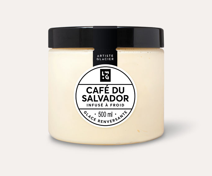 Crème glacée Café du Salvador infusé à froid