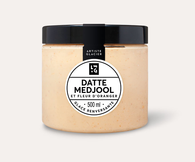 Crème glacée Datte Medjool et fleur d'oranger