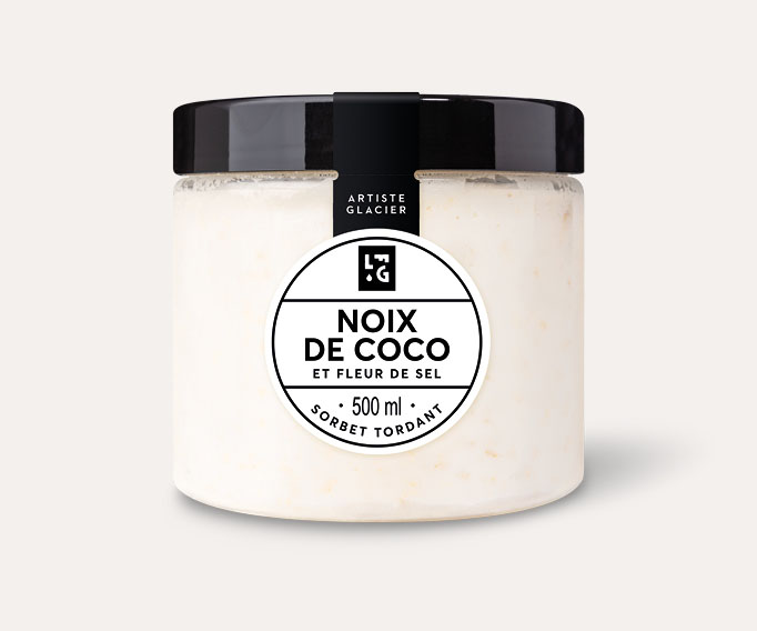 Sorbet Plein Fruit Noix de coco et fleur de sel