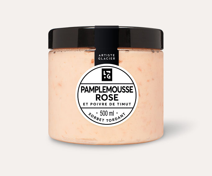 Sorbet Plein Fruit Pamplemousse rose et poivre de Timut