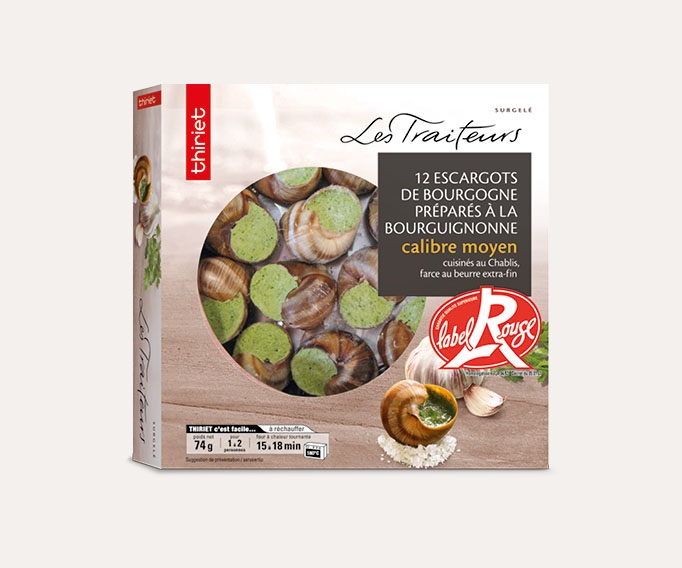 12 Escargots Bourgogne Label Rouge moyens
