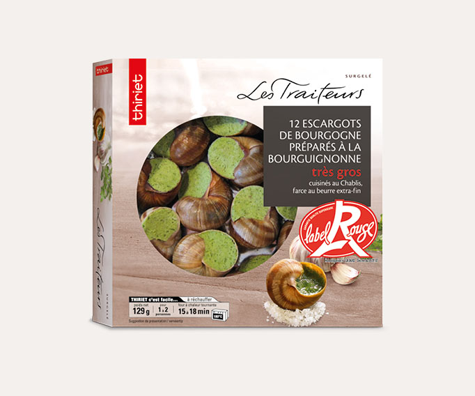 12 Escargots Bourgogne Label Rouge très gros