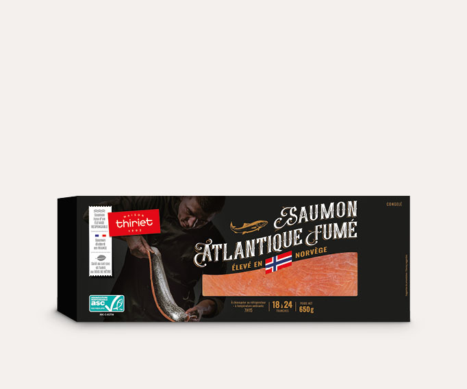 Saumon Atlantique fumé 650 g - Norvège