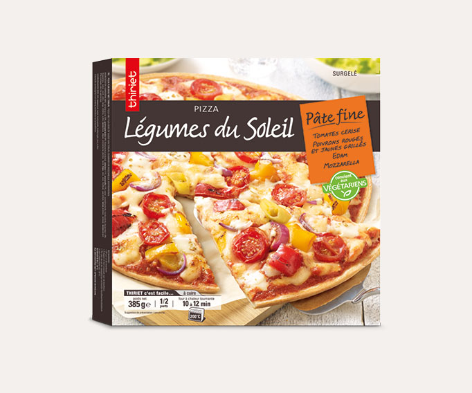 Pizzas pâte fine 1 à 2 parts Lot de 2 boîtes au choix