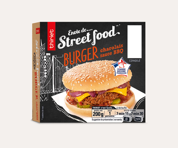 Burger charolais sauce BBQ