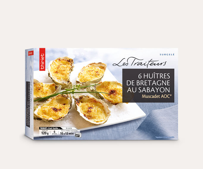 6 Huîtres de Bretagne au sabayon – Muscadet AOC*