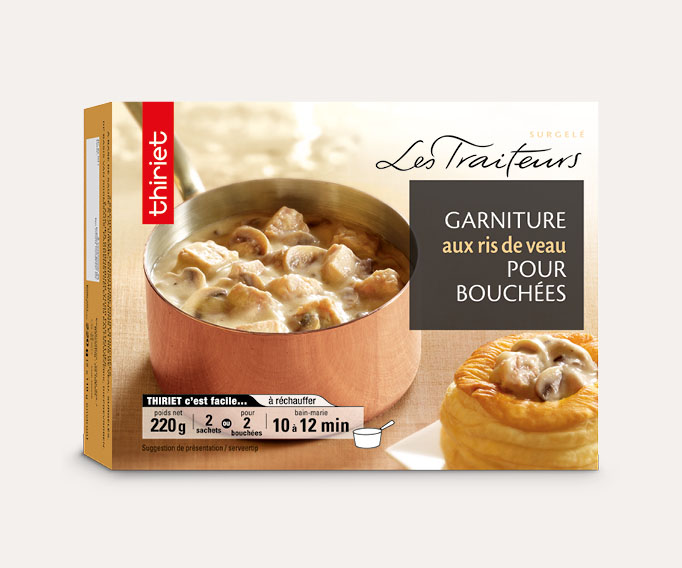 Garniture aux ris de veau pour bouchées