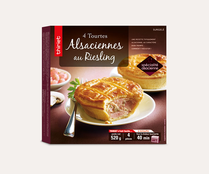 4 Tourtes Alsaciennes au Riesling