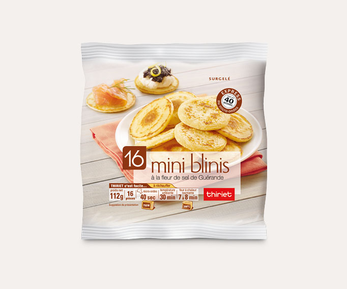 16 Mini blinis à la fleur de sel de Guérande