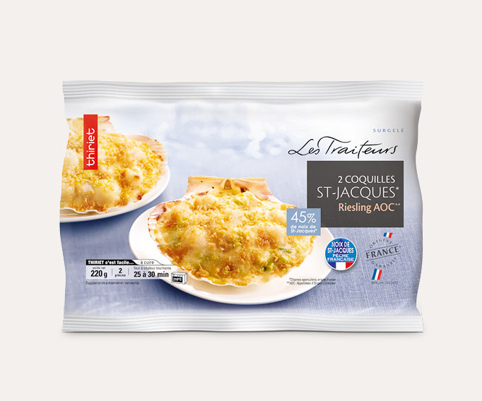 2 Coquilles St-Jacques (noix 45%) - Riesling AOC